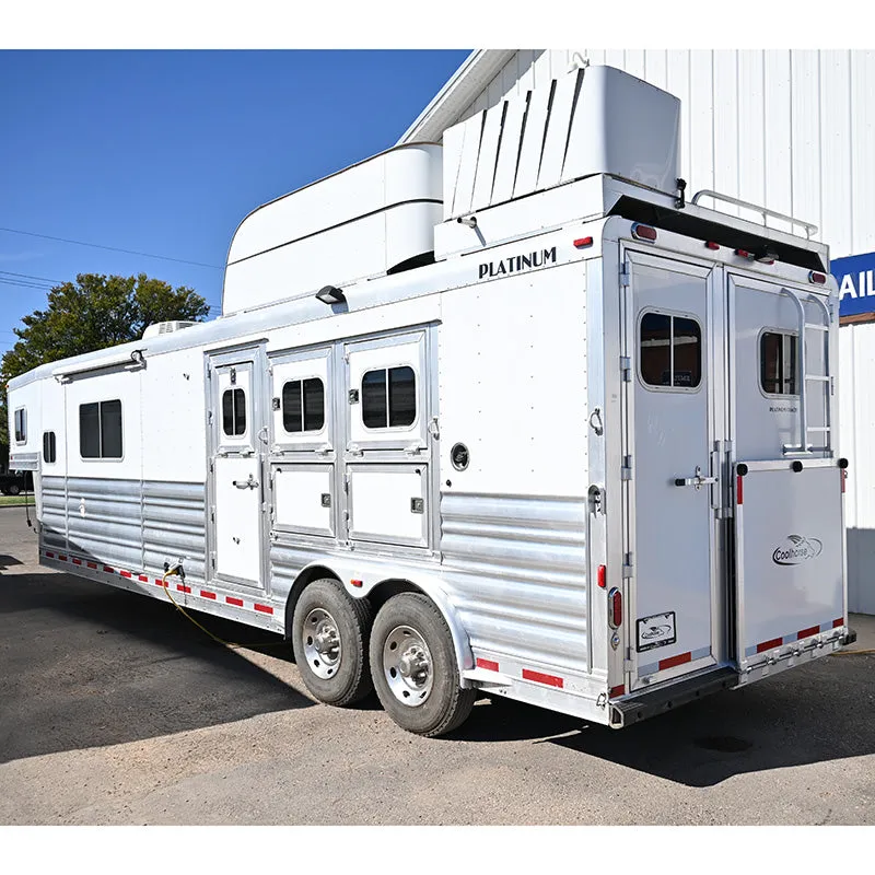 2012 Platinum 3 Horse Trailer 12' LQ, Slide Out, Pod, Generator