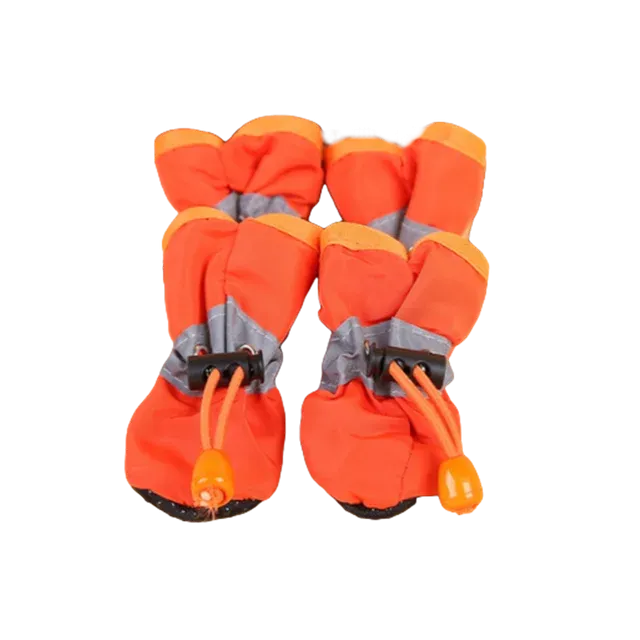 4pcs/set Waterproof dog/cat waterproof boots**Pet Supplies*