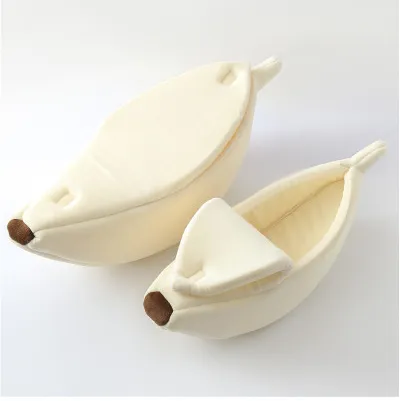 Banana Cat Bed - Cozy and Cute Pet Sleeping Pod