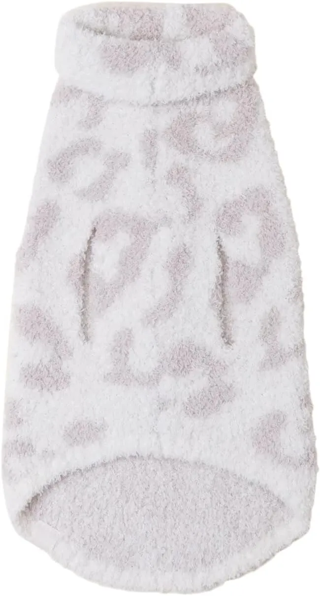 Barefoot Dreams CozyChic Barefoot in The Wild Pet Sweater, Cream-Stone, Medium