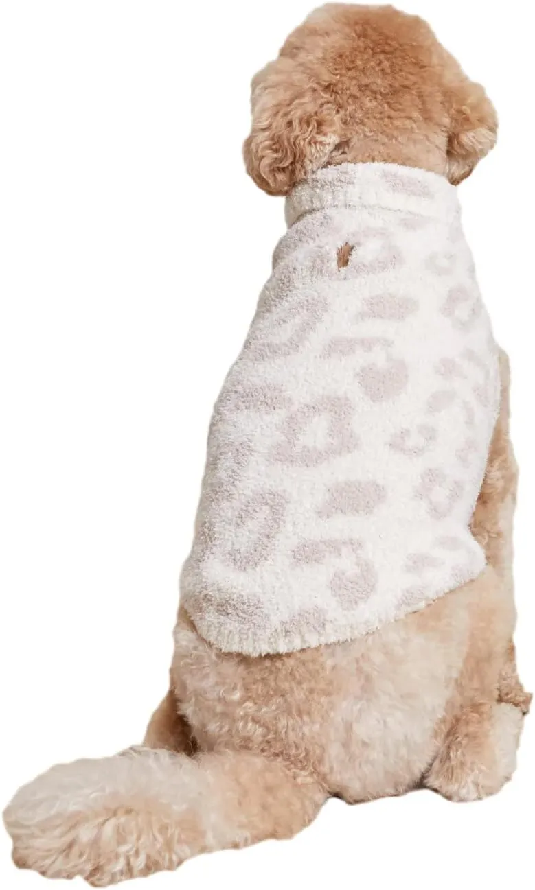 Barefoot Dreams CozyChic Barefoot in The Wild Pet Sweater, Cream-Stone, Medium