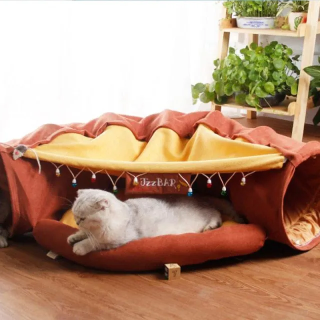 Bed Pet Tunnel Collapsible Tube