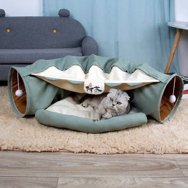 Bed Pet Tunnel Collapsible Tube