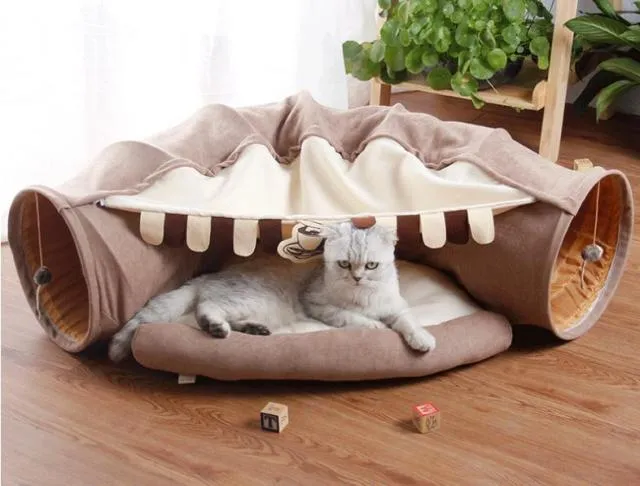 Bed Pet Tunnel Collapsible Tube