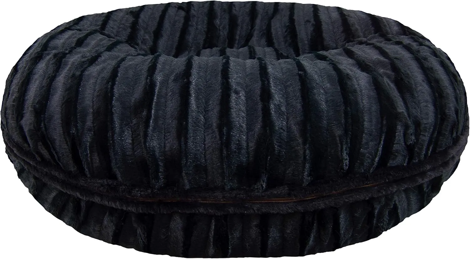 Bessie and Barnie Bagel Dog Bed - Extra Plush Faux Fur Dog Bean Bed - Circle Dog Bed - Waterproof Lining and Removable Washable Cover - Calming Dog Bed - Multiple Sizes & Colors Available