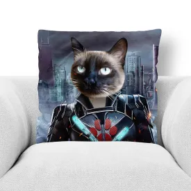 BLACK AZNITE - CUSTOM PET PORTRAIT THROW PILLOW