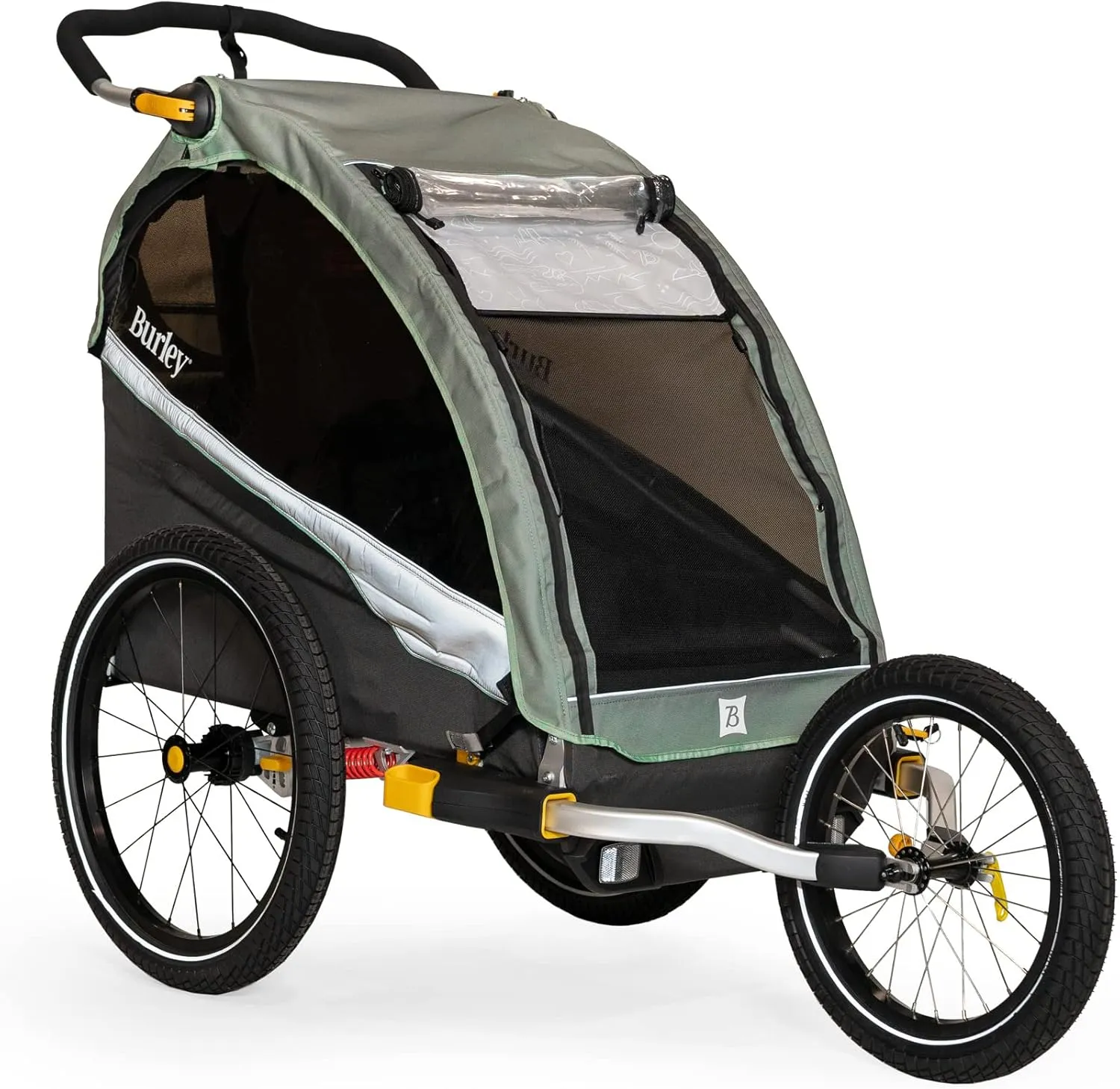 Burley D Lite X  1 and 2 Seat Kids Bike Trailer and Stroller