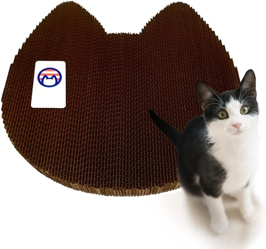 Cat Scratcher by Americat  Made in USA Cardboard Scratching Pad & Lounger  X Large, 2-Sided, Heavy, No-Shedding, Long-Lasting (Cat)