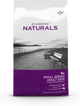 Diamond Naturals Small Breed Chicken and Rice Formula Adult Dry Dog Food with Protein from Real Chicken, Healthy Fats, Probiotics and Essential Nutrients for Small Breed Dogs 6lb