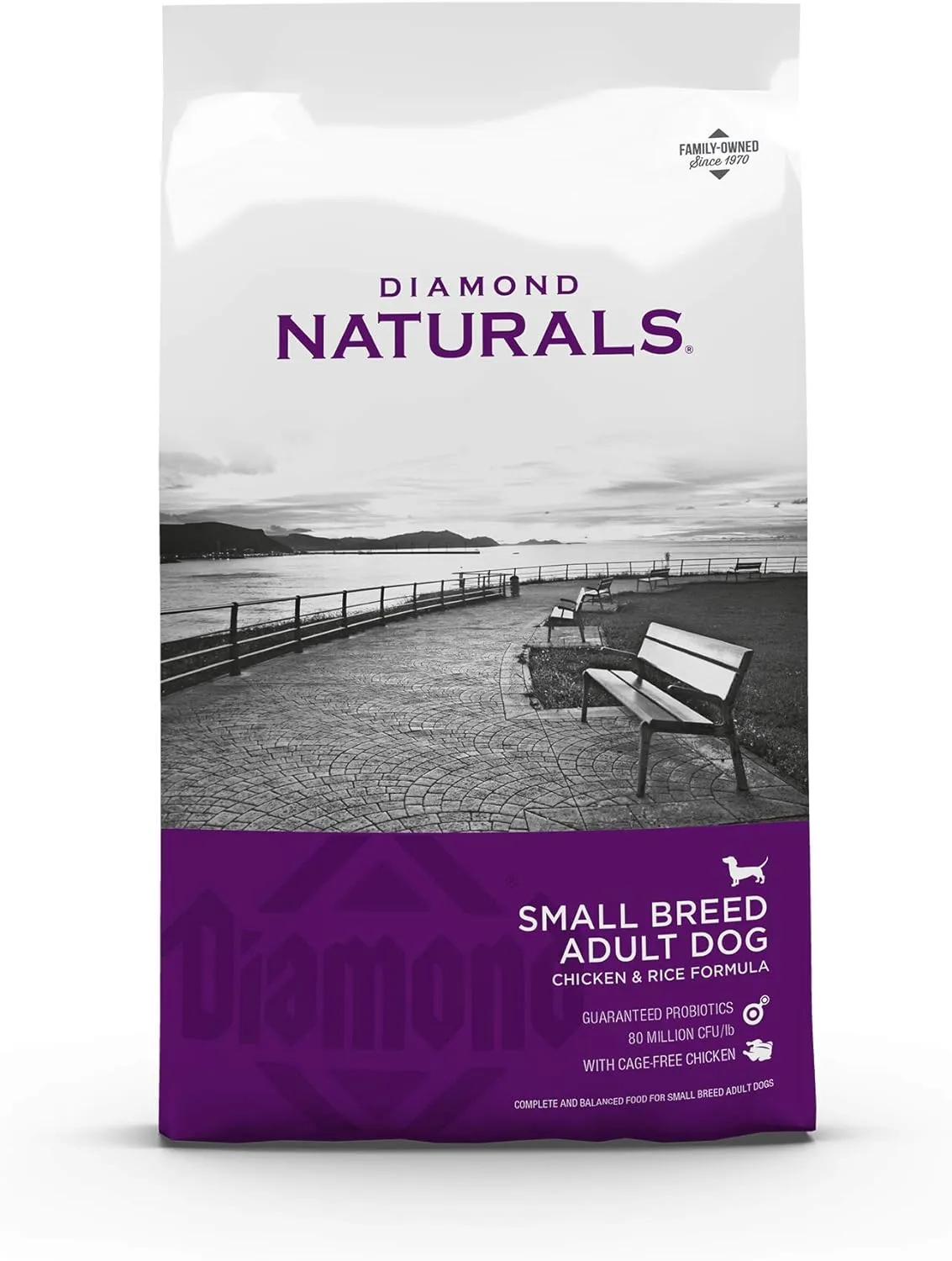 Diamond Naturals Small Breed Chicken and Rice Formula Adult Dry Dog Food with Protein from Real Chicken, Healthy Fats, Probiotics and Essential Nutrients for Small Breed Dogs 6lb