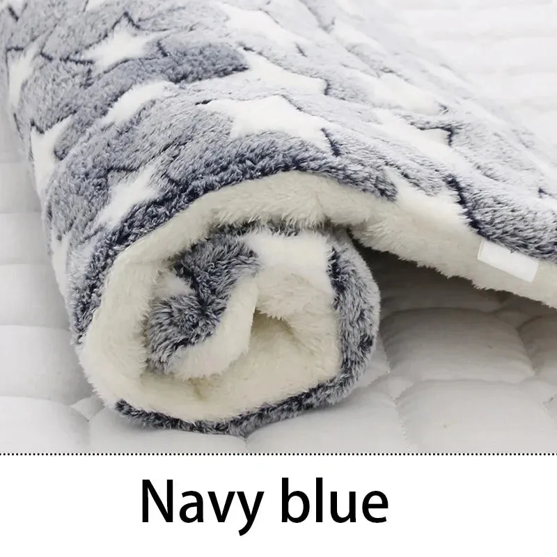 Flannel Pet Sleeping Mat – Cozy Dog Bed and Cat Cushion for All Sizes