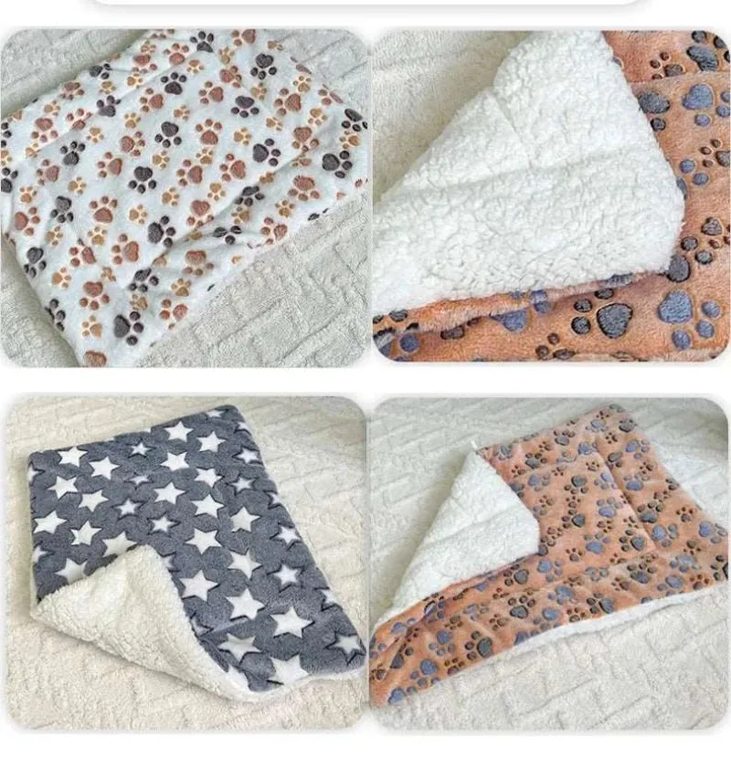 Flannel Pet Sleeping Mat – Cozy Dog Bed and Cat Cushion for All Sizes