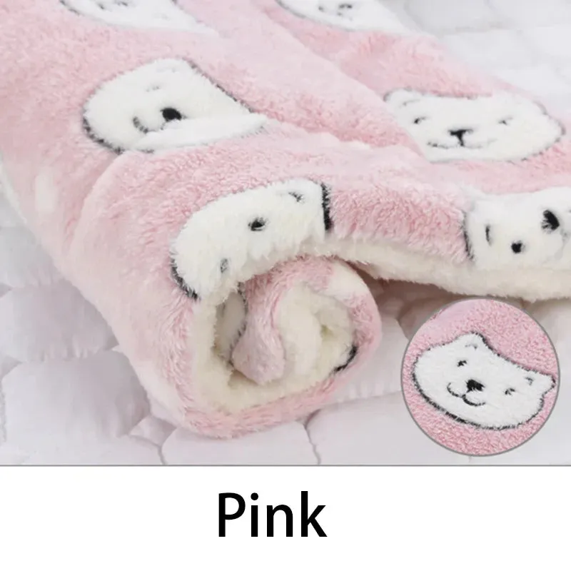 Flannel Pet Sleeping Mat – Cozy Dog Bed and Cat Cushion for All Sizes