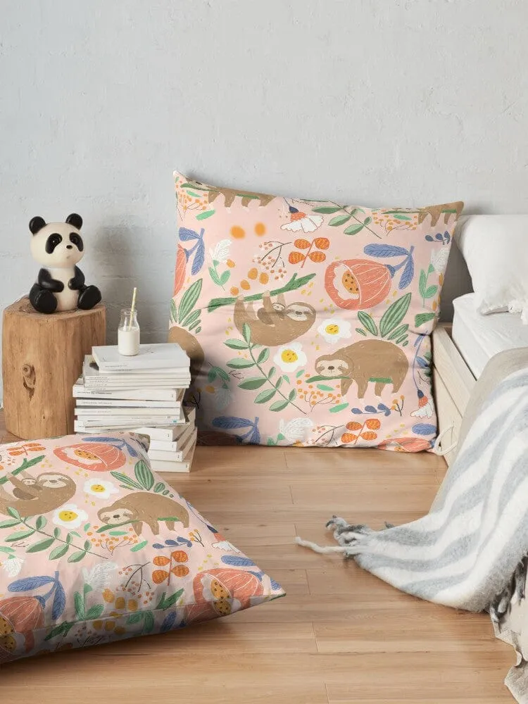 Floor Cushion (Free Shipping) - Sloth by Suki McMaster