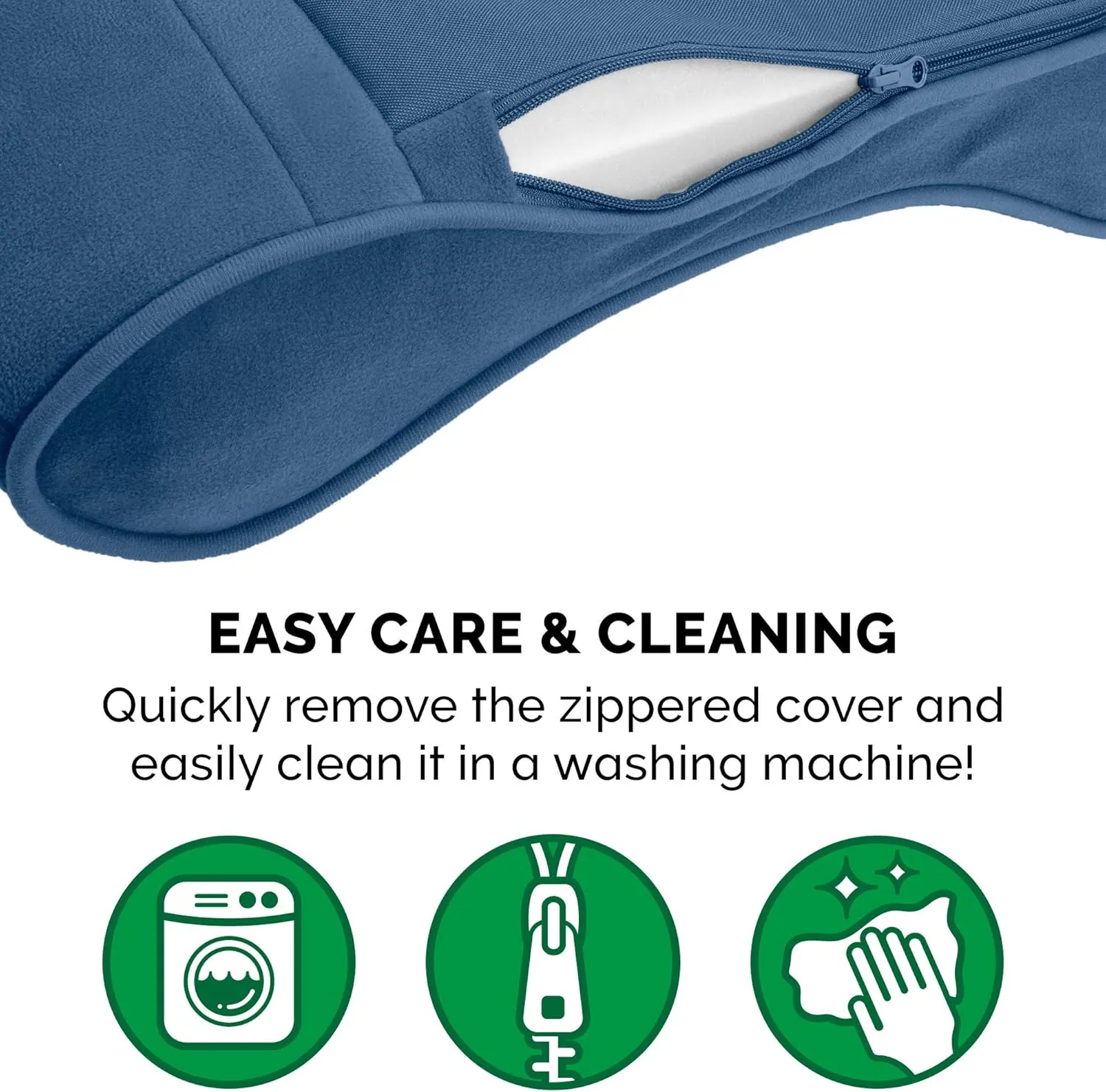 Furhaven Microvelvet Luxe Lounger Supportive Orthopedic Foam Dog Bed - Stellar Blue, Giant (XXX-Large)
