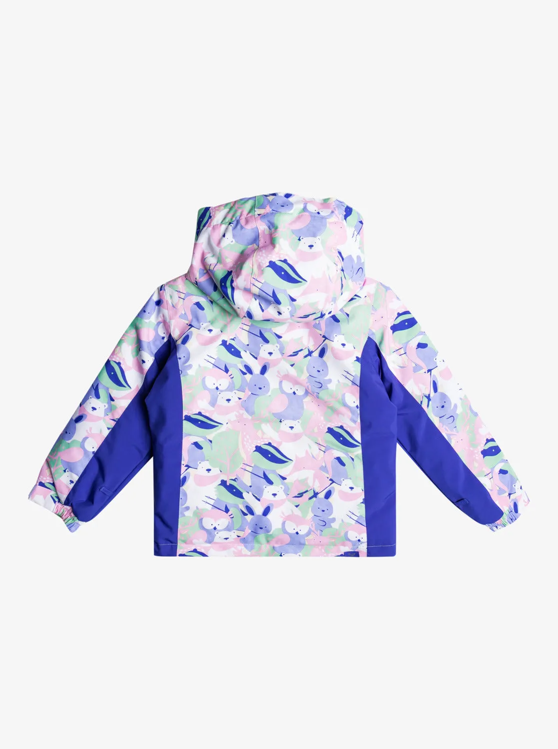 Girls 2-7 Snowy Tale Technical Snow Jacket - Bright White Mountains Locals