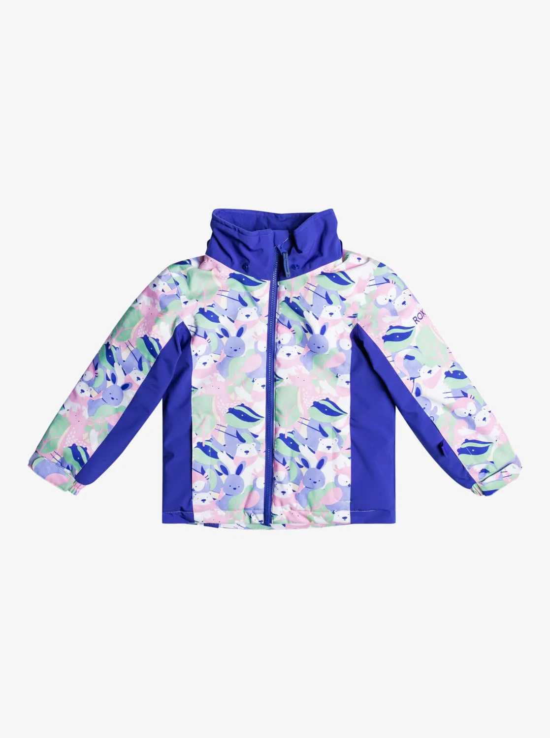 Girls 2-7 Snowy Tale Technical Snow Jacket - Bright White Mountains Locals