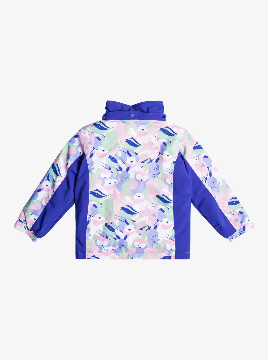 Girls 2-7 Snowy Tale Technical Snow Jacket - Bright White Mountains Locals