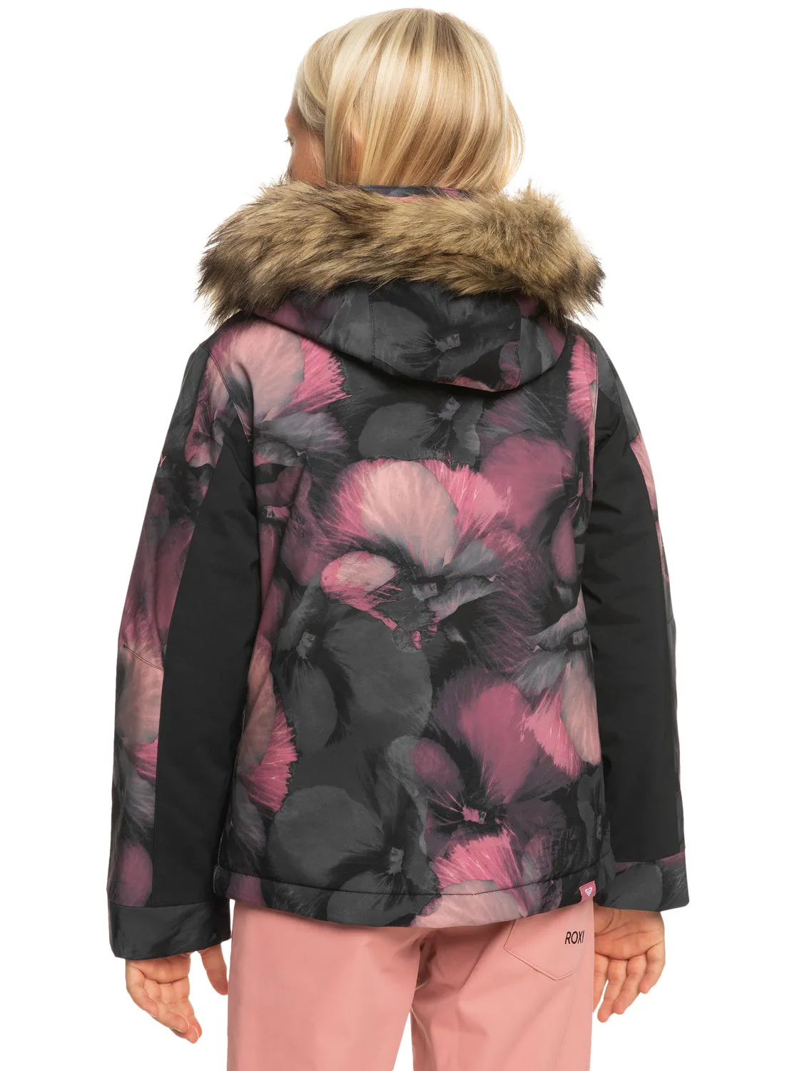 Girls 4-16 American Pie Technical Snow Jacket - True Black Pansy Pansy Rg