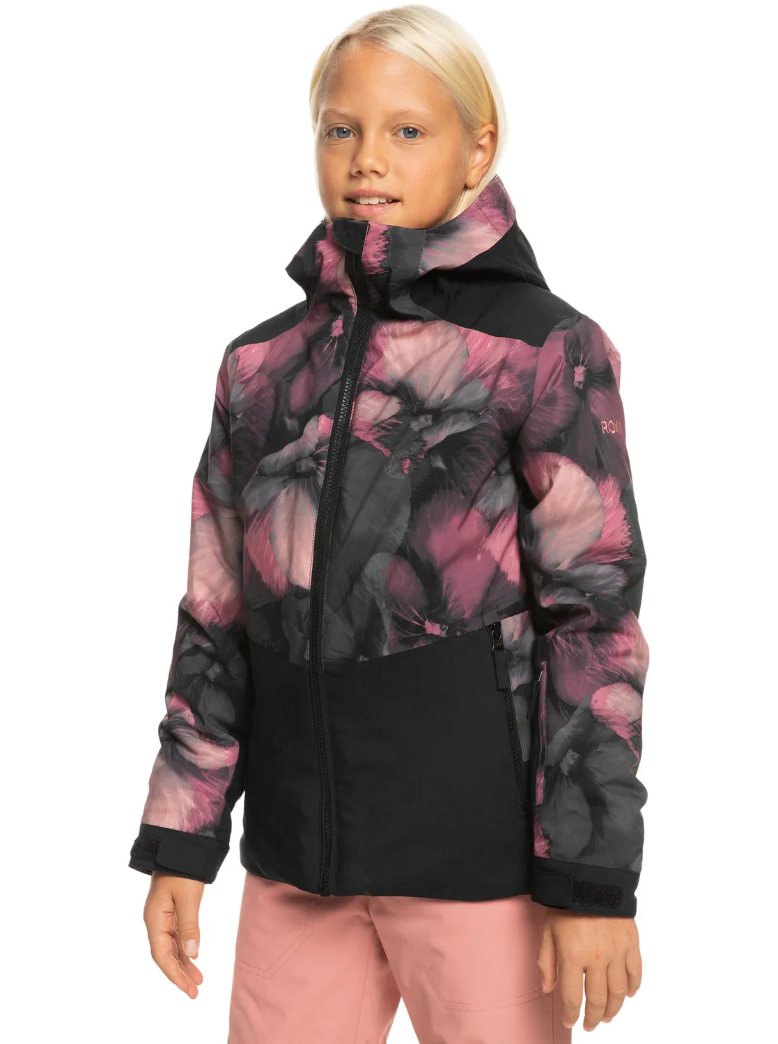 Girls 4-16 Silverwinter Technical Snow Jacket - True Black Pansy Pansy
