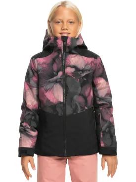 Girls 4-16 Silverwinter Technical Snow Jacket - True Black Pansy Pansy