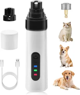 Heusom Silent Groom Pro Nail Grinder, 2025 Upgraded Dog Silent Nail Grinder for Dogs Silent Dog Nail Trimmer, Electric Dog Nail Clippers Pet Paws Grooming Smoothing Tool (1 Pack, Universal)