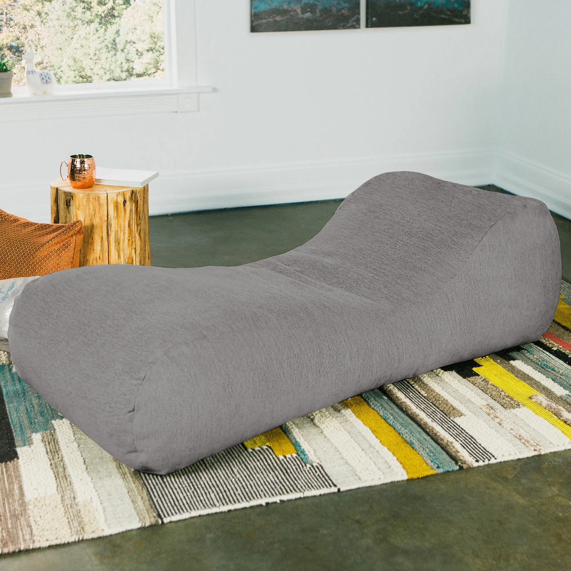 Jaxx Arlo Chaise Lounge Bean Bag Chair