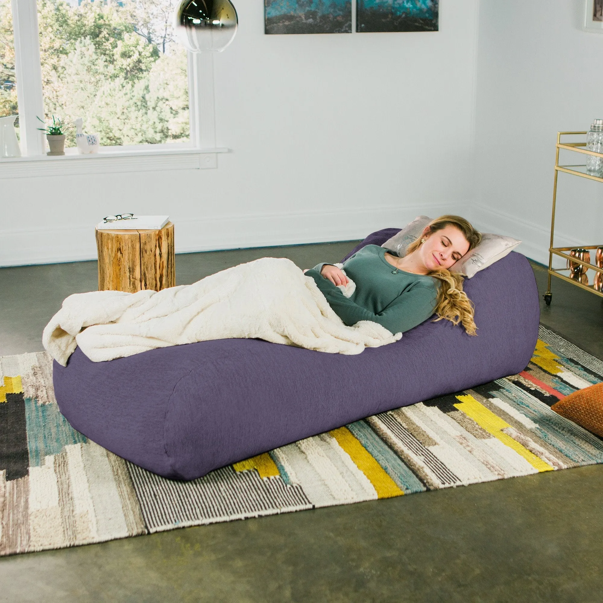 Jaxx Arlo Chaise Lounge Bean Bag Chair