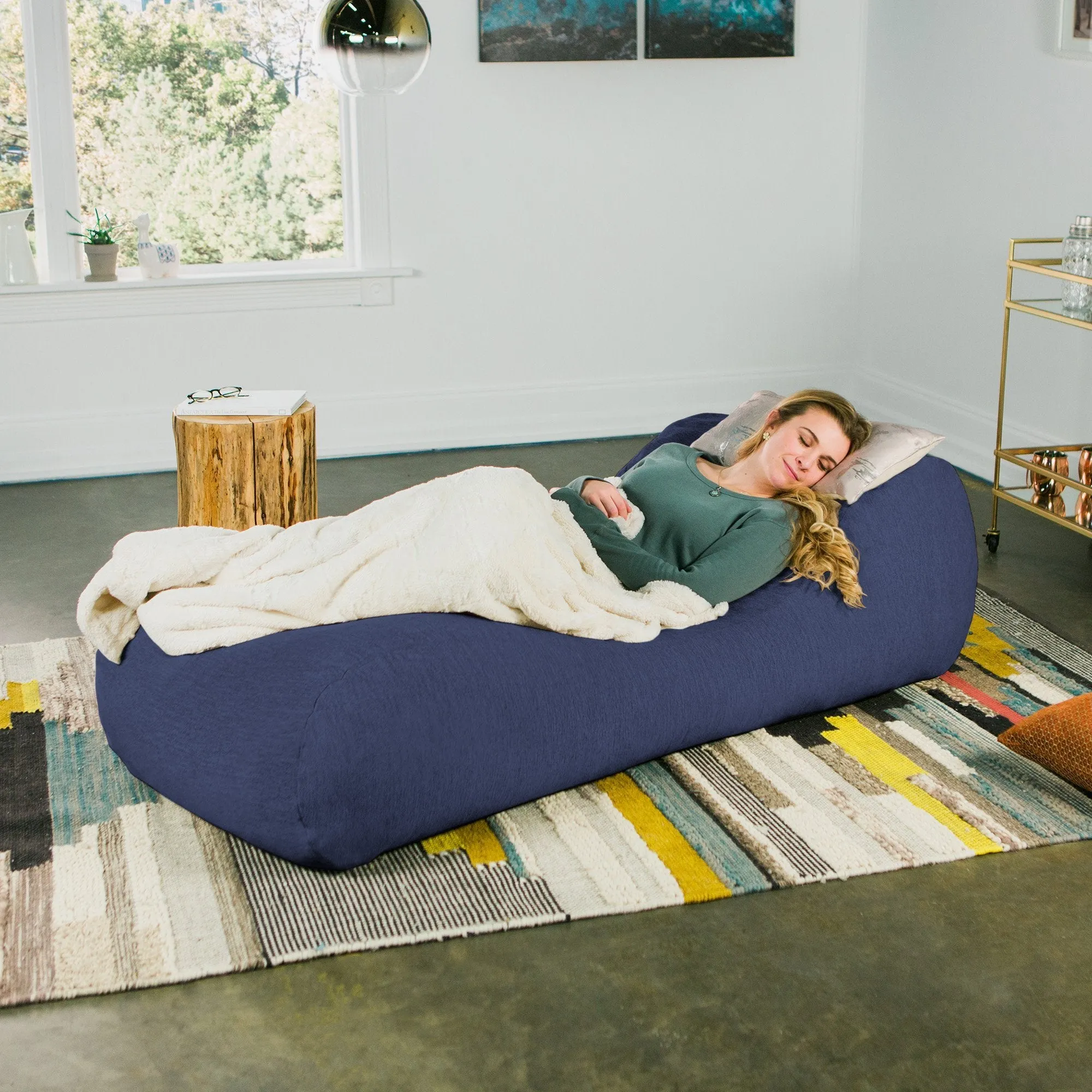 Jaxx Arlo Chaise Lounge Bean Bag Chair