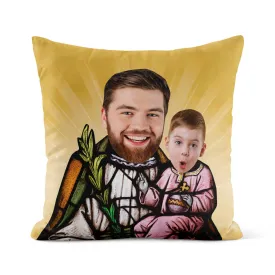 Jesus & Joseph Cushion