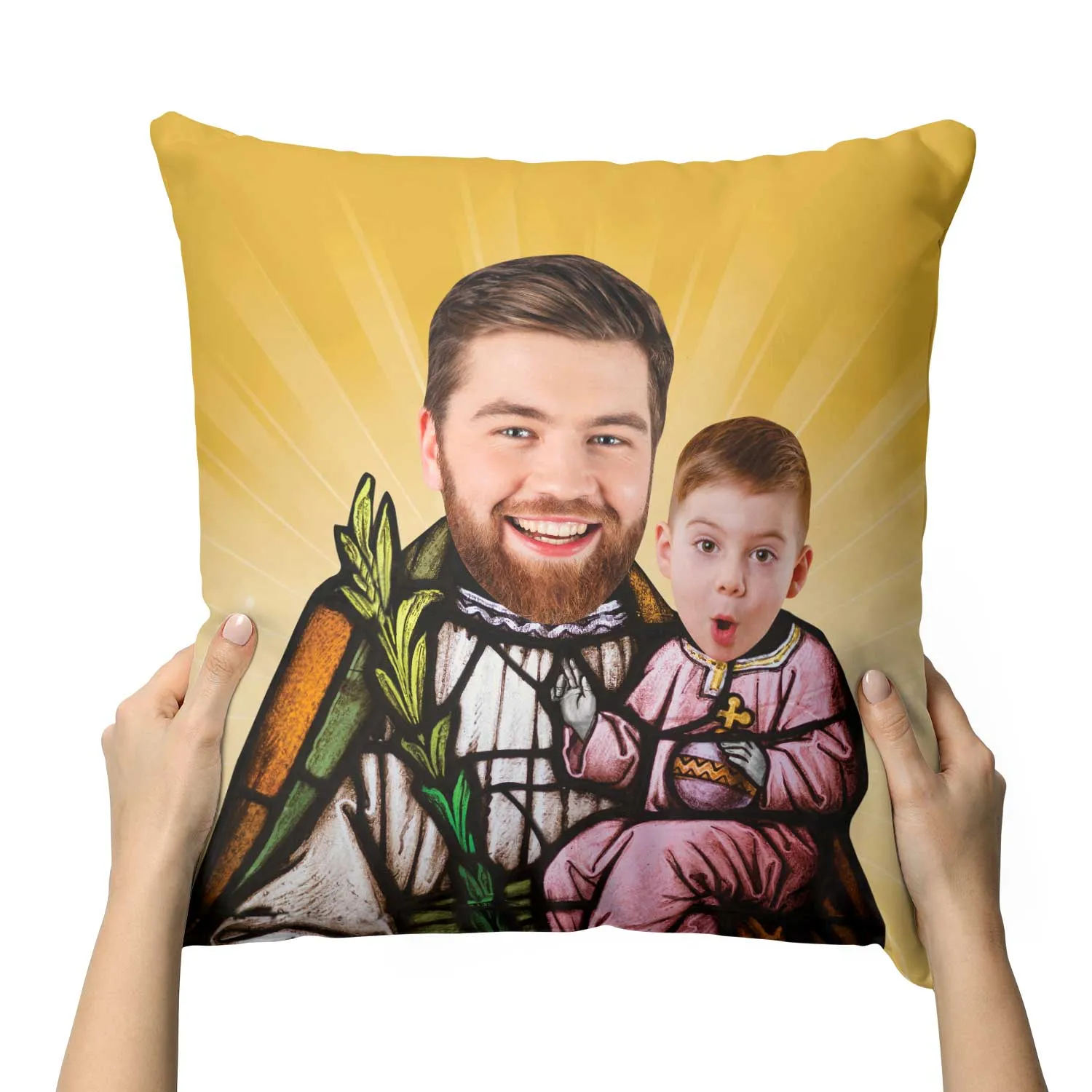 Jesus & Joseph Cushion