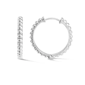 Large Dotty Huggie Hoops