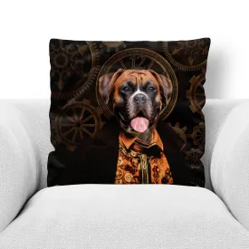 LIKE CLOCKWORK - CUSTOM PET PORTRAIT THROW PILLOW