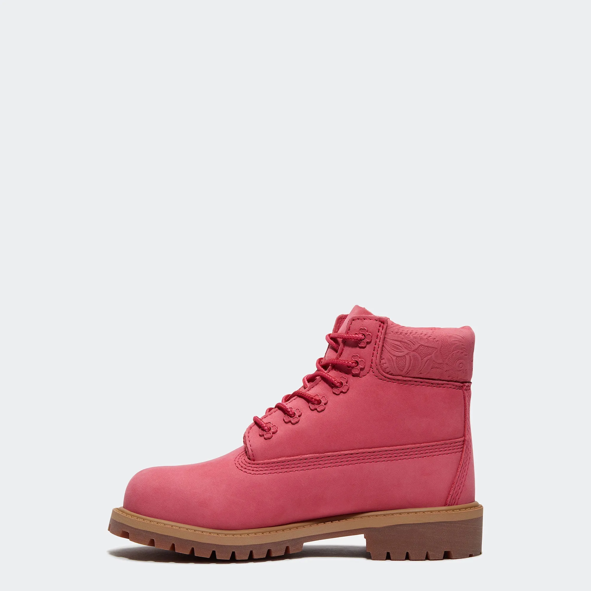 Little Kid Timberland Premium 6-Inch Waterproof Boots Bright Pink Nubuck