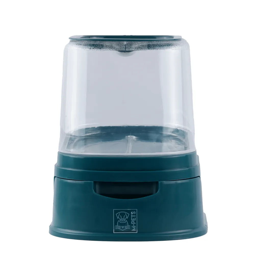 M Pets Lena Food Dispenser for Dogs & Cats (Green)
