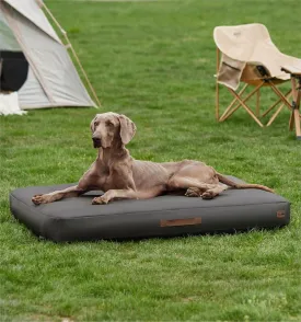 Made4Pets Outdoor Dog Bed Waterproof Inflatable  Heavy-Duty Self-Inflating Bed for Large Dogs, Rugged Oxford Fabric, Portable & Easy to Clean, Ideal for Camping & Home Use, Grey, 48"x30"x4"