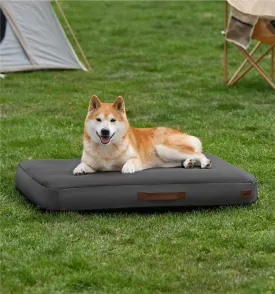 Made4Pets Outdoor Dog Bed Waterproof Inflatable  Self-Inflating Travel Pet Bed for Small to Medium Dogs, Foldable & Portable Crate Mat with Built-in Pump, Durable Oxford Fabric, Grey, 36"x27"x4"
