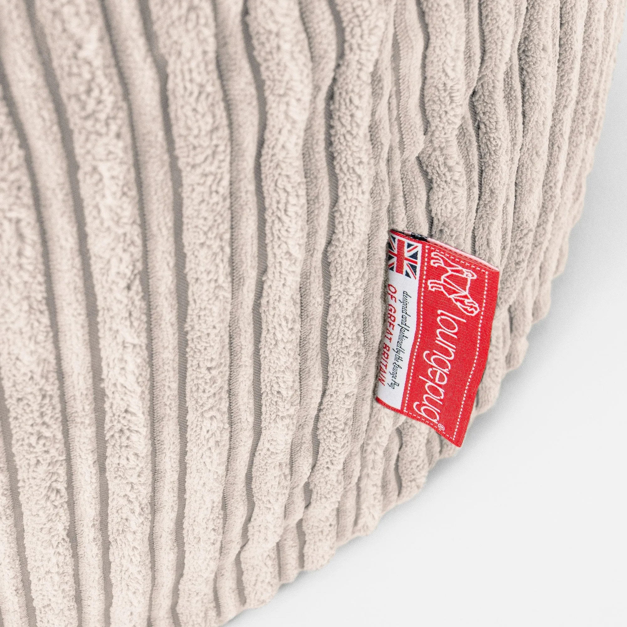 Mega Mammoth Bean Bag Sofa - Cord Ivory