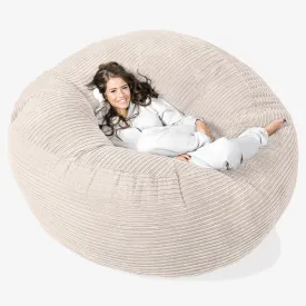 Mega Mammoth Bean Bag Sofa - Cord Ivory
