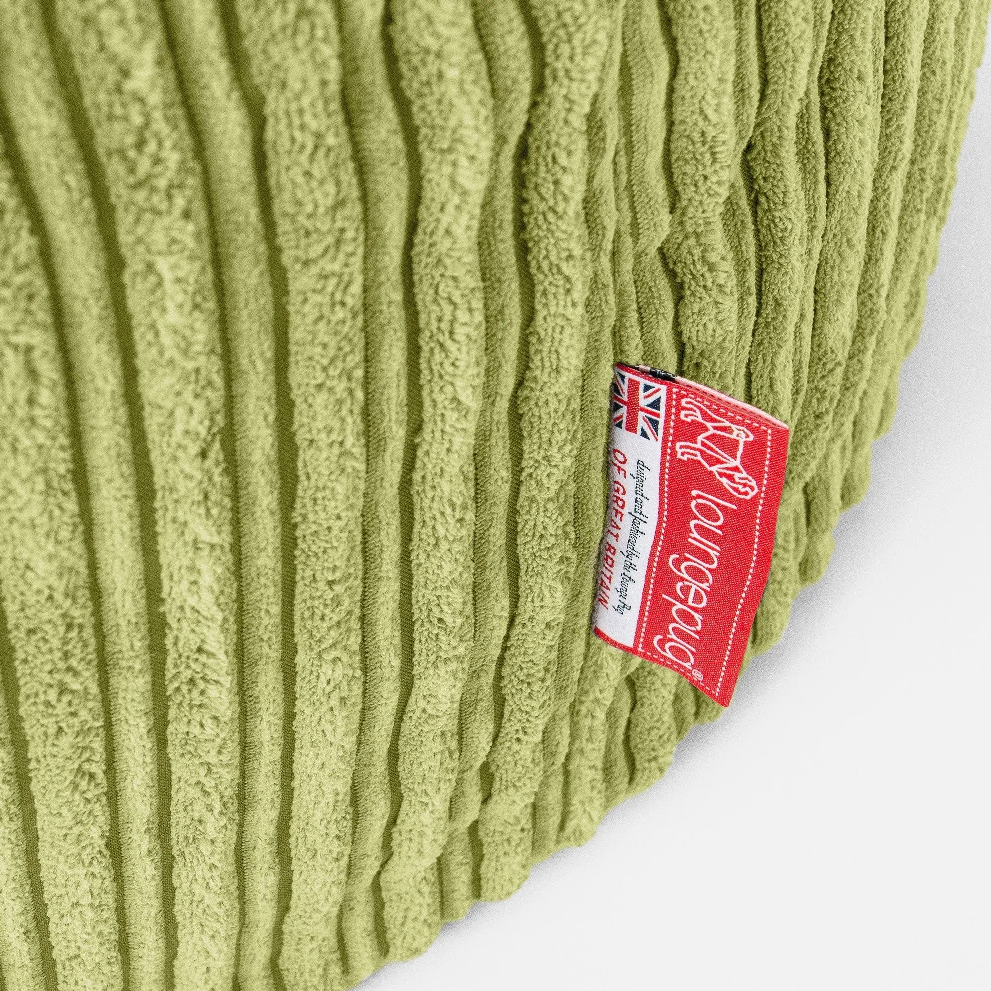 Mega Mammoth Bean Bag Sofa - Cord Lime Green