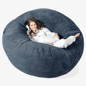 Mega Mammoth Bean Bag Sofa - Cord Navy Blue