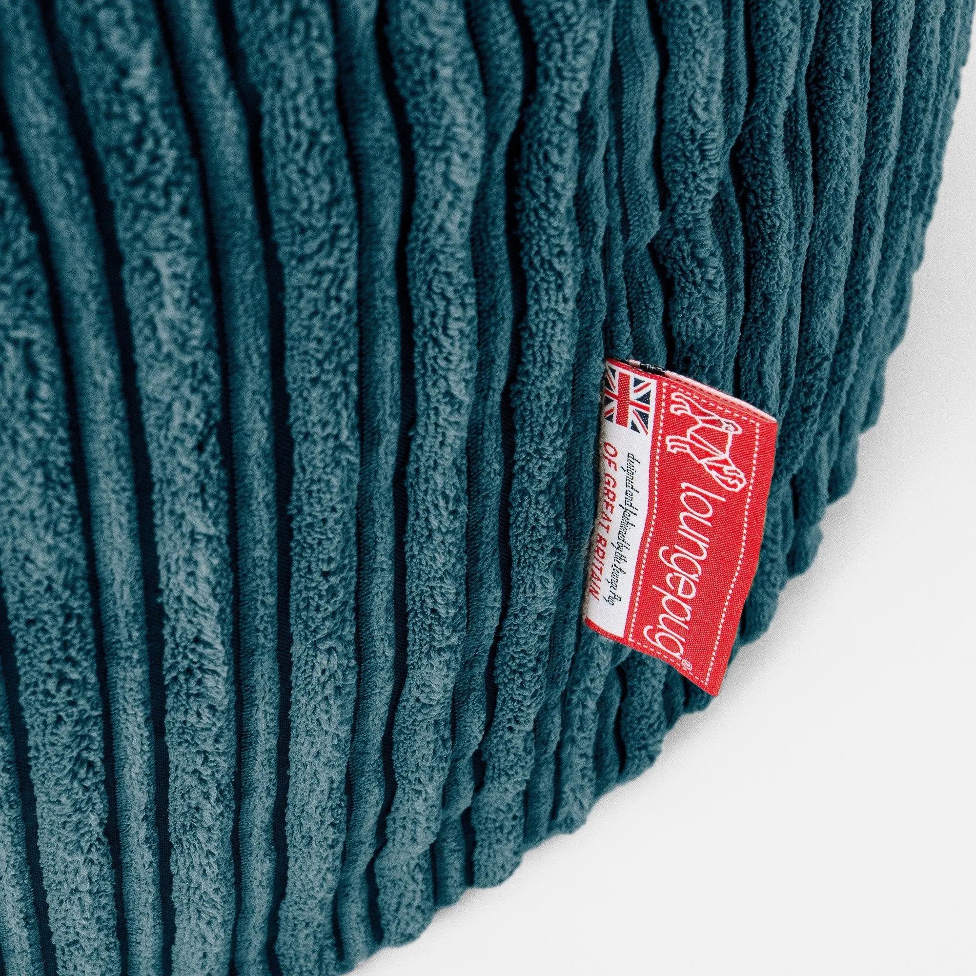 Mega Mammoth Bean Bag Sofa - Cord Teal Blue