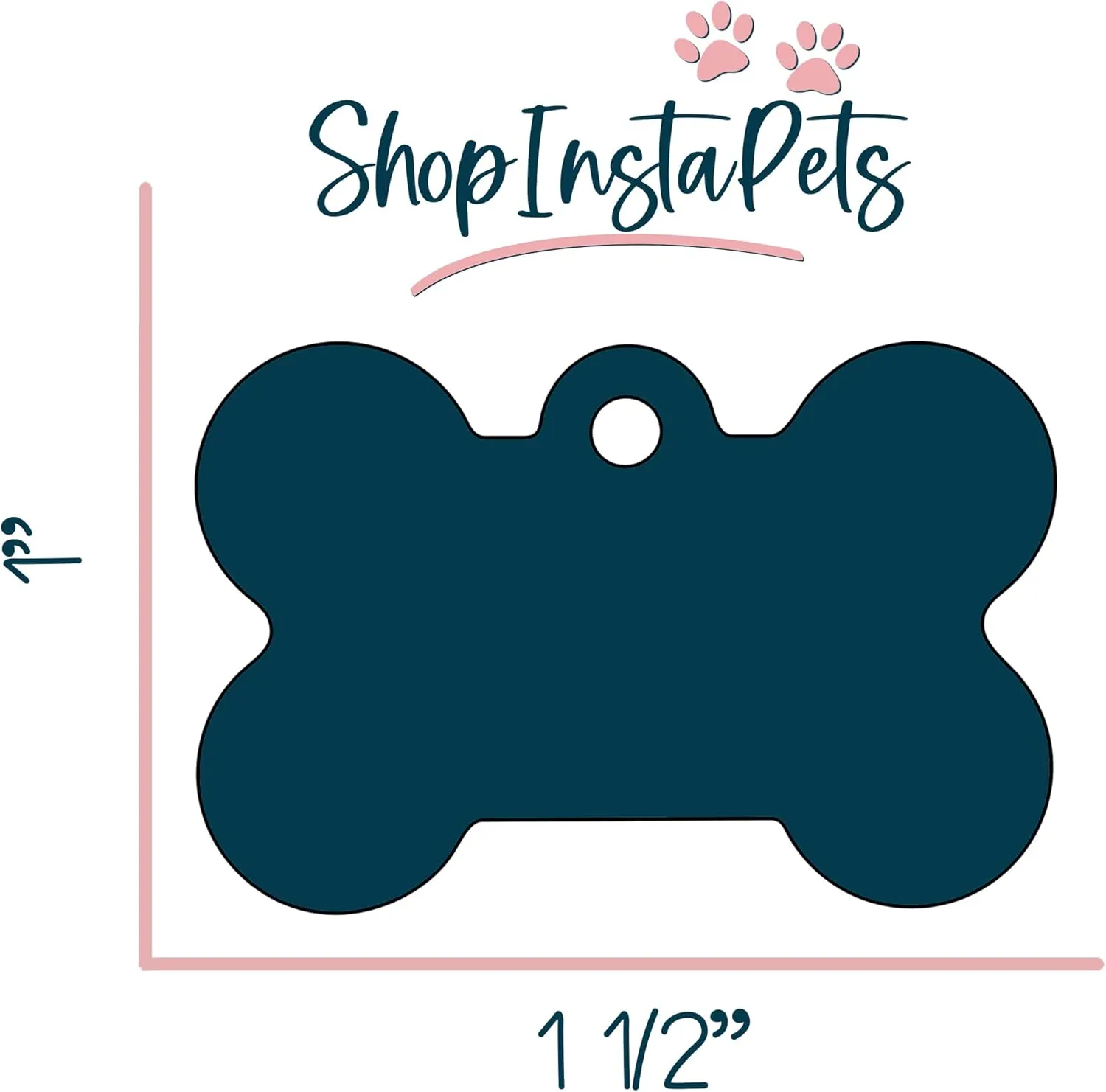 Oh Shit Im Lost Custom Double Sided Pet Id Dog Tag Personalized for Your Pet (Pink)
