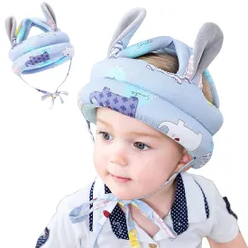 ORANGEHOME Toddler Walking Helmet, Baby Bumper Protect Hat Head Cushion Breathable, Kids Anti-Fall Safety Cap for Walking and Playing-Blue