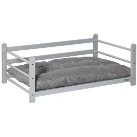 PawHut 95cm Raised Pet Bed Elevated Dog bed For Medium Sized Dogs Cushion