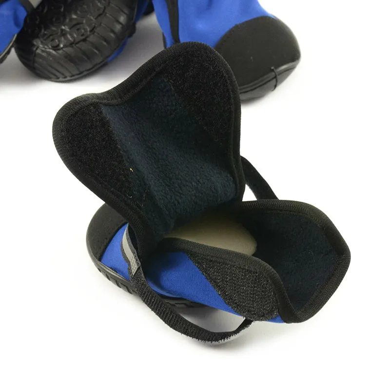 Pet Dog WaterProof Rain Shoes Boots Socks Non-slip Rubber Shoes Blue M – 2XL