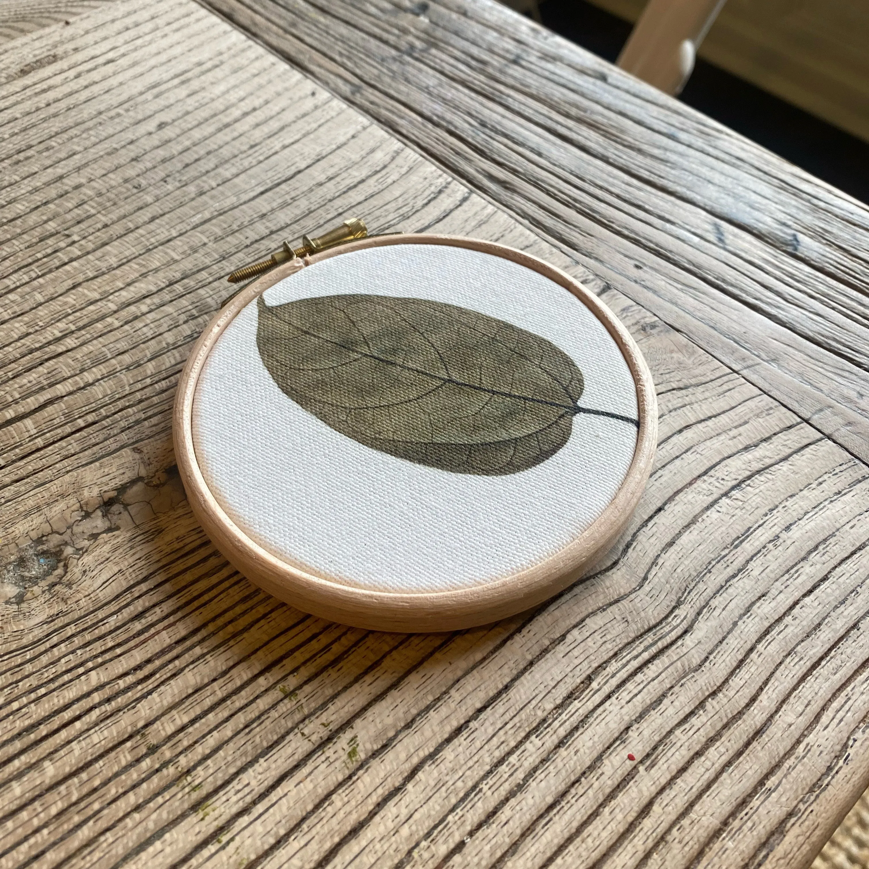 Pressed Flower Art Hoop