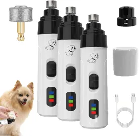 Rechargeable USB Charging Pet Nail Grinder, Electric Dog Nail Clippers, Cordless Silent Trimmer for Dogs, Waterproof Painless Dog Nails Clippers, Pet Paws Grooming Smoothing Tool (3PCS) Rechargeable USB Charging Pet Nail Grinder, Electric Dog Nail Clippers, Cordless Silent Trimmer for Dogs, Waterproof Painless Dog Nails Clippers, Pet Paws Grooming Smoothing Tool (3PCS)