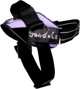 ShawnCo Essential Pro Dog Harness, No-Pull Pet Vest with 3 Leash Clips and Removable, Reflective Side Patches, Adjustable and Padded Harness for Small, Medium and Large Dogs (ICY Lilac, M)