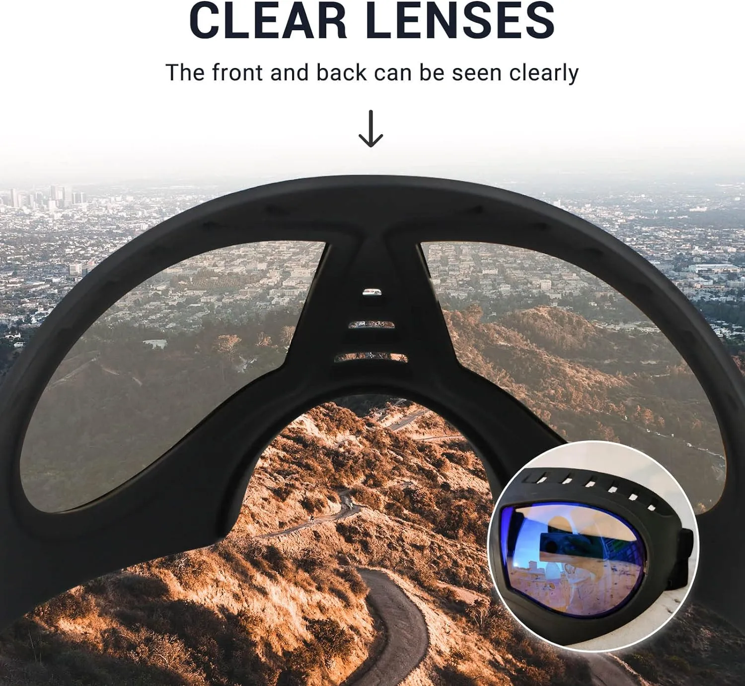 Transparent Dog Glasses